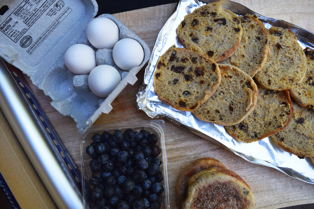 Blueberry English Muffin French Toast