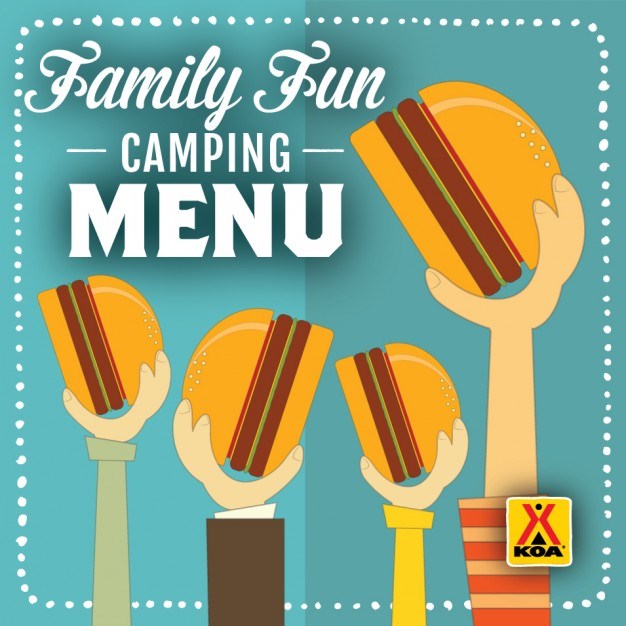 KOA Family Fun Camping Menu