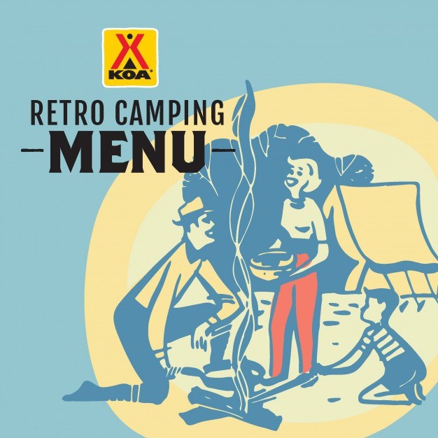 Retro Camping Menu