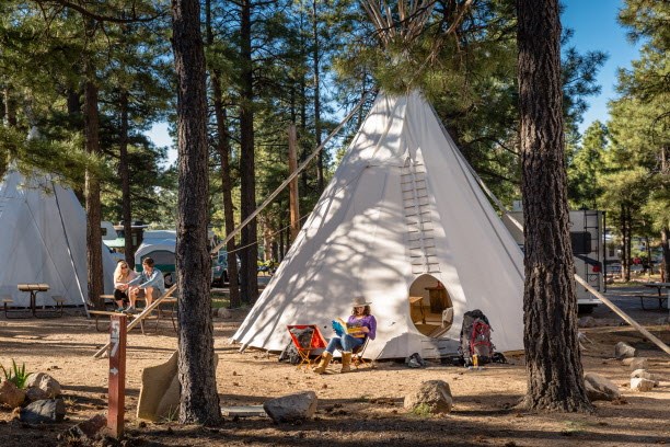 Teepee at Flagstaff KOA