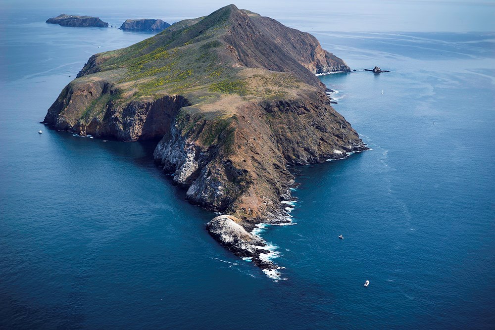 Anacapa Island aerial view.