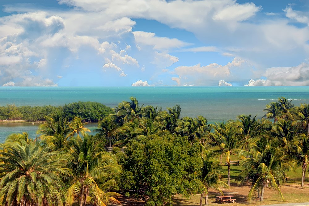 Overlooking Florida Bay in Biscayne National Park, Florida, USA