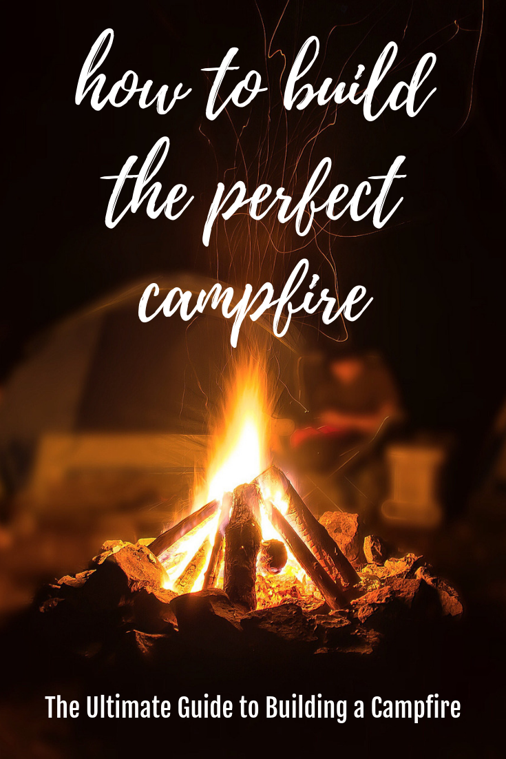 This is the ulimate guide for building the perfect campfire. #camping #campfire