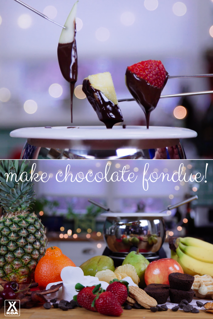 Watch our video to make chocolate fondue!