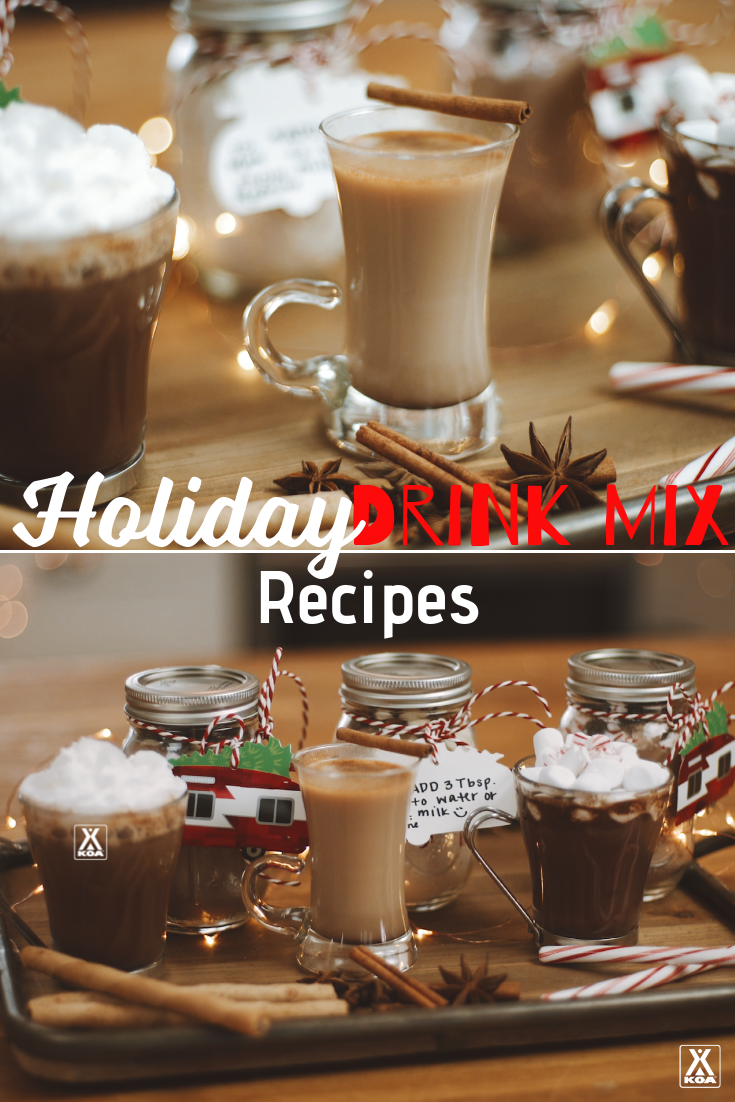 Make three holiday drink mixes