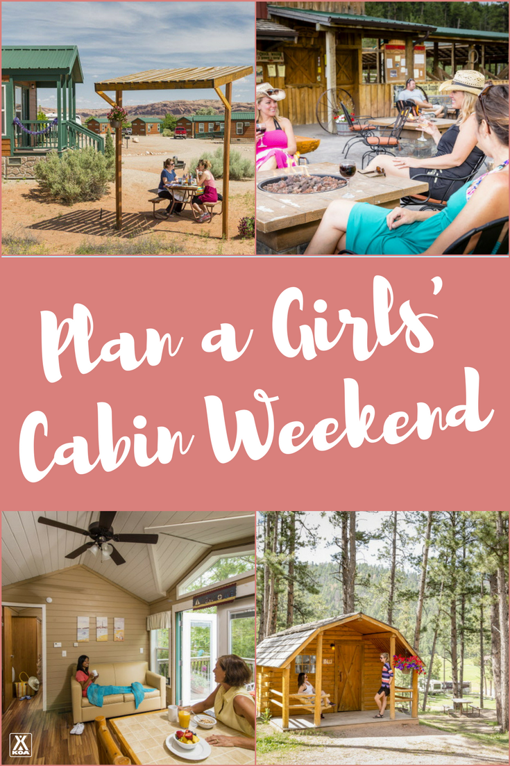 Plan a Girls' Cabin Camping Weekend!