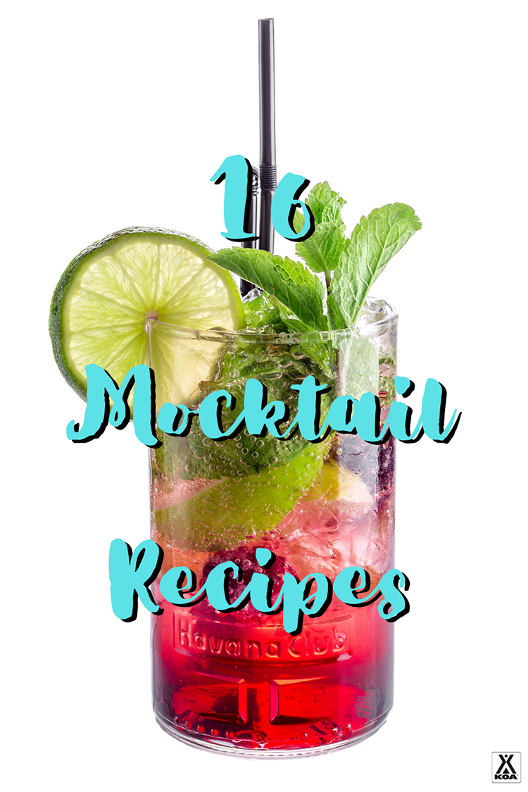 Mixing up a tasty drink doesn't require alcohol. Try some of our favorite mocktail recipes from virgin daiquiris to cool cucumber coolers. These 16 mocktails are sure to quench your thirst at your favorite campground or in your living room.