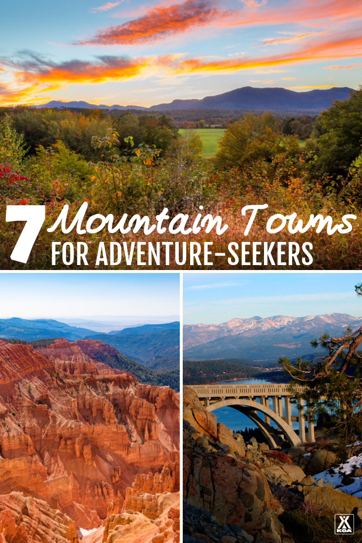 From an adorable hamlet in the Great Smoky Mountains to a Bavarian-inspired destination in Colorado, these are some of the best mountain towns for adventure-seekers, and where to camp nearby.