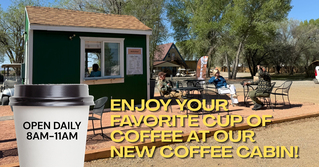 Great News Campers: Our New Coffee Cabin is Open!