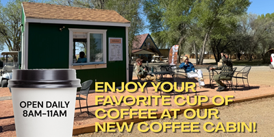 Great News Campers: Our New Coffee Cabin is Open!