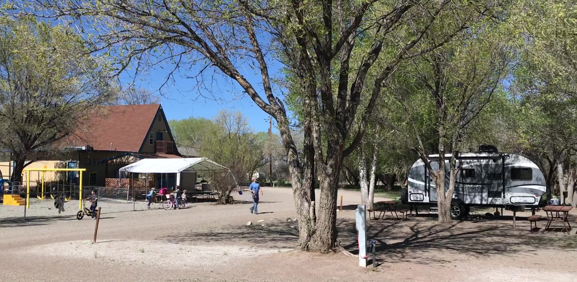 Front row sites give kids easy access to playground