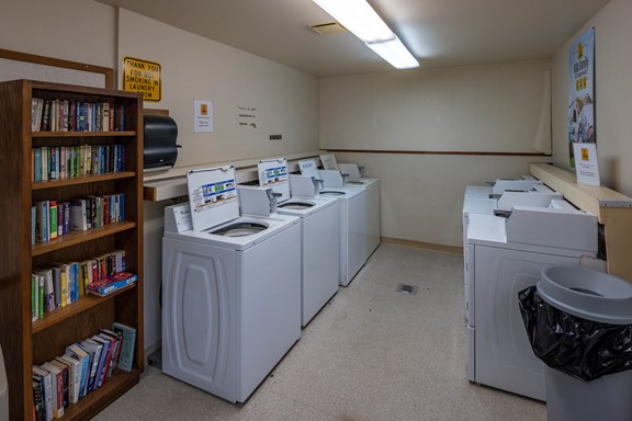 Puzzles and Book Exchange in Laundry Room!