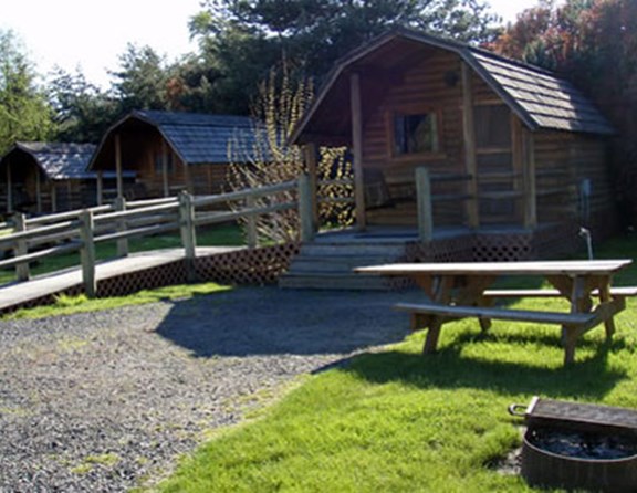 Our Kamping Kabins are quiet, yet not far from the activities