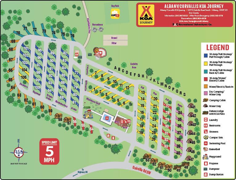 Campground Site Map