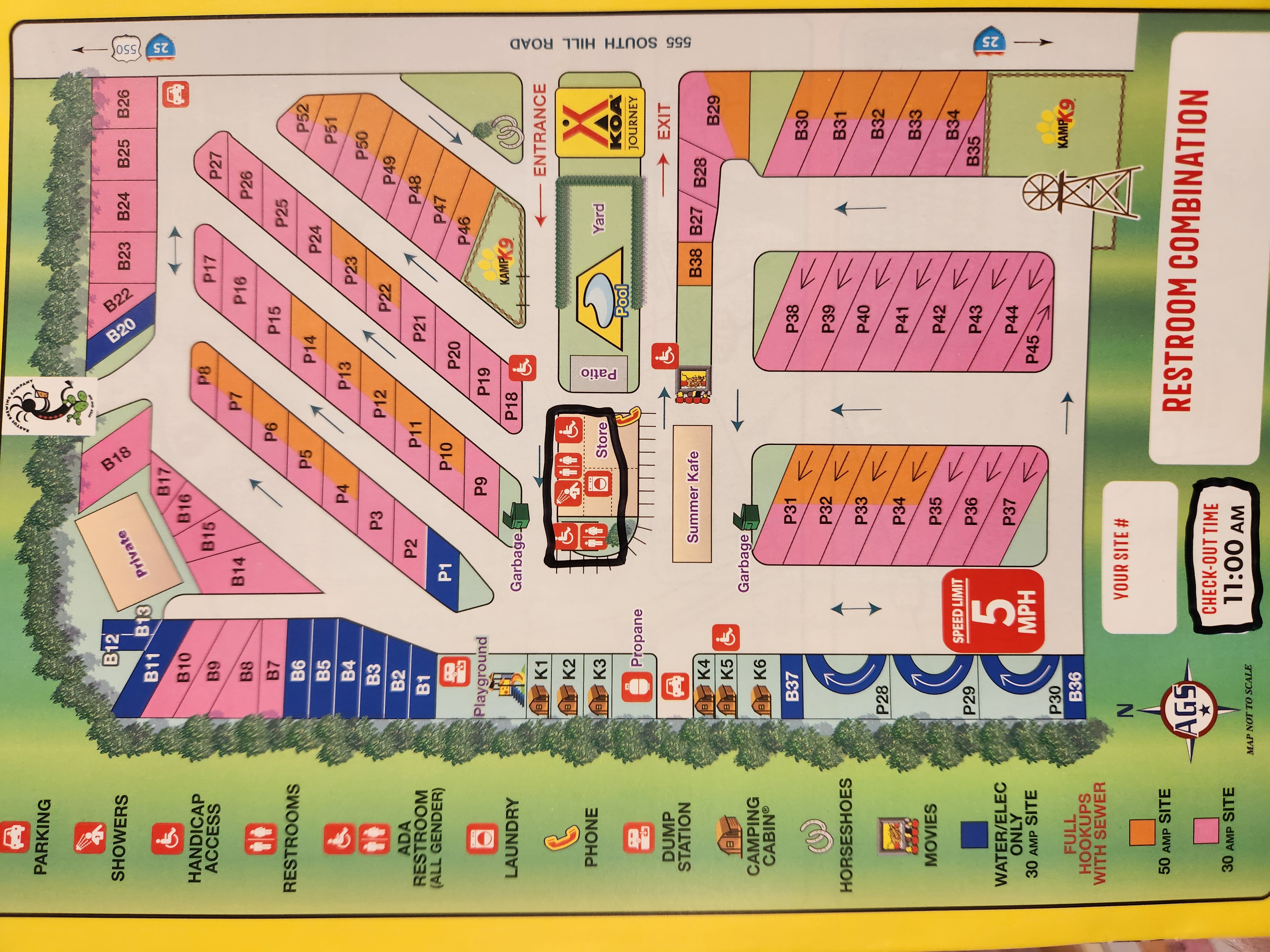 Campground Site Map