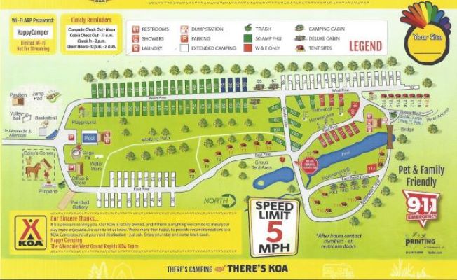 Campground Site Map