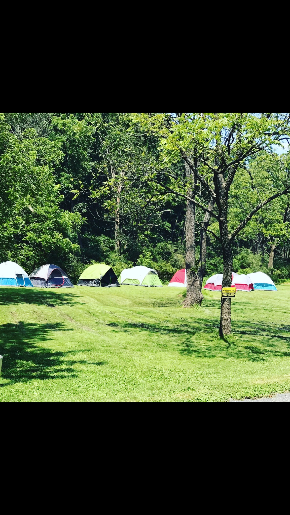 Group tent site, no hookups