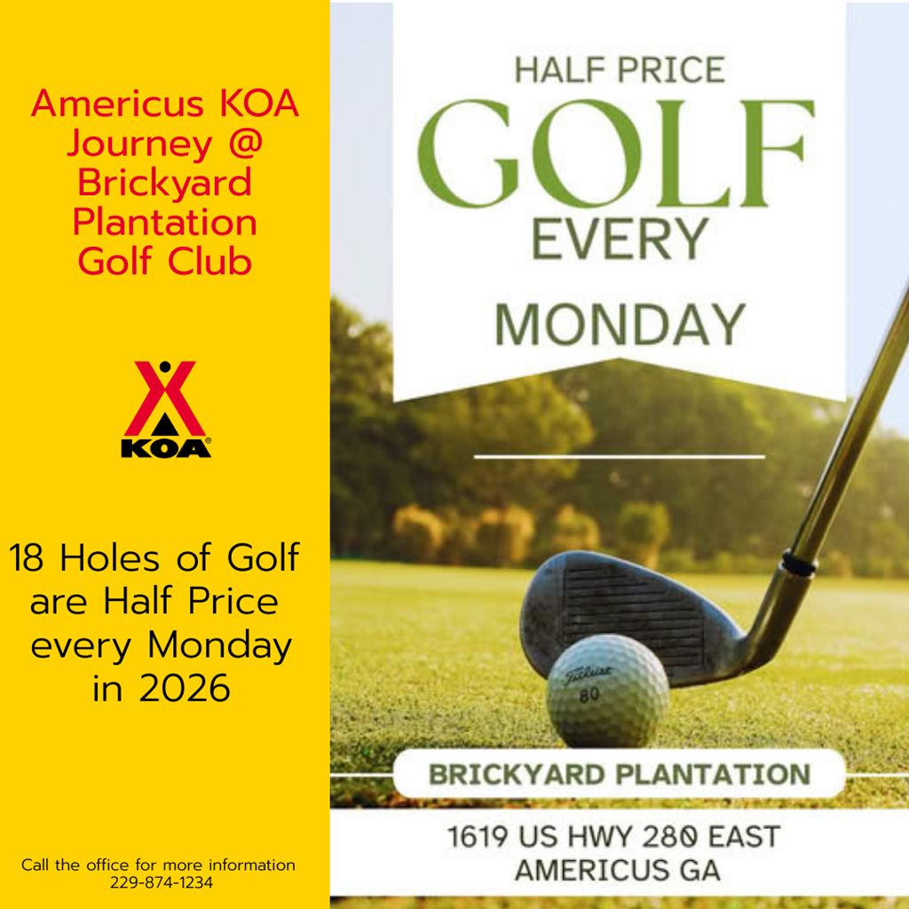 Half Price Golf Every Monday