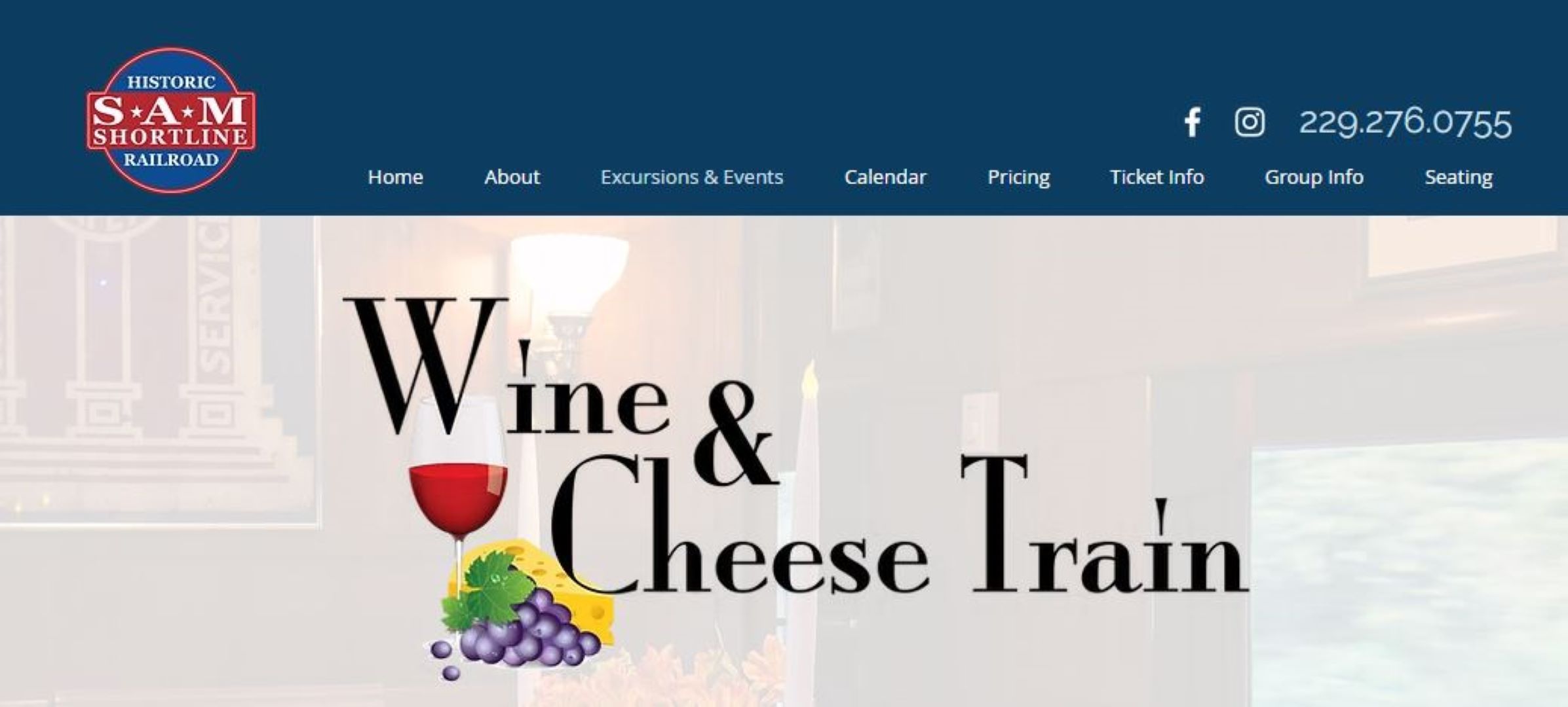 Wine & Cheese Train Photo