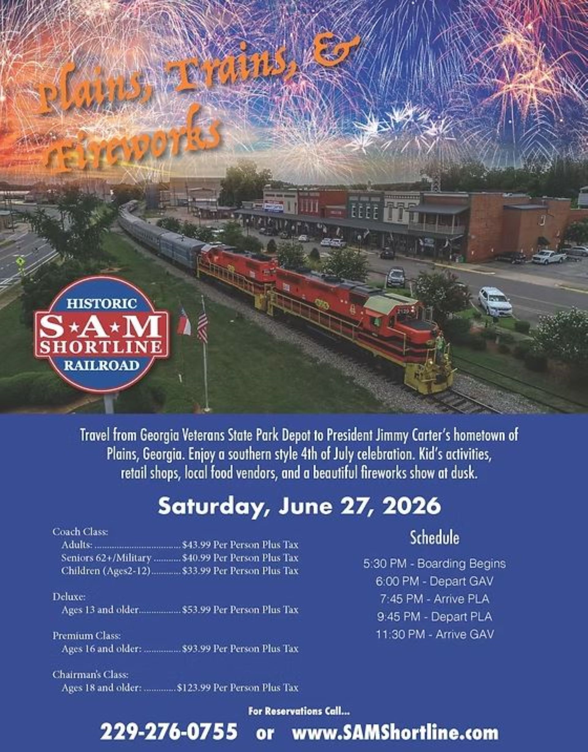 Plains, Trains, & Fireworks Photo