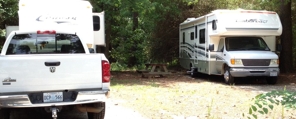 Full Hookup Back-in RV Sites