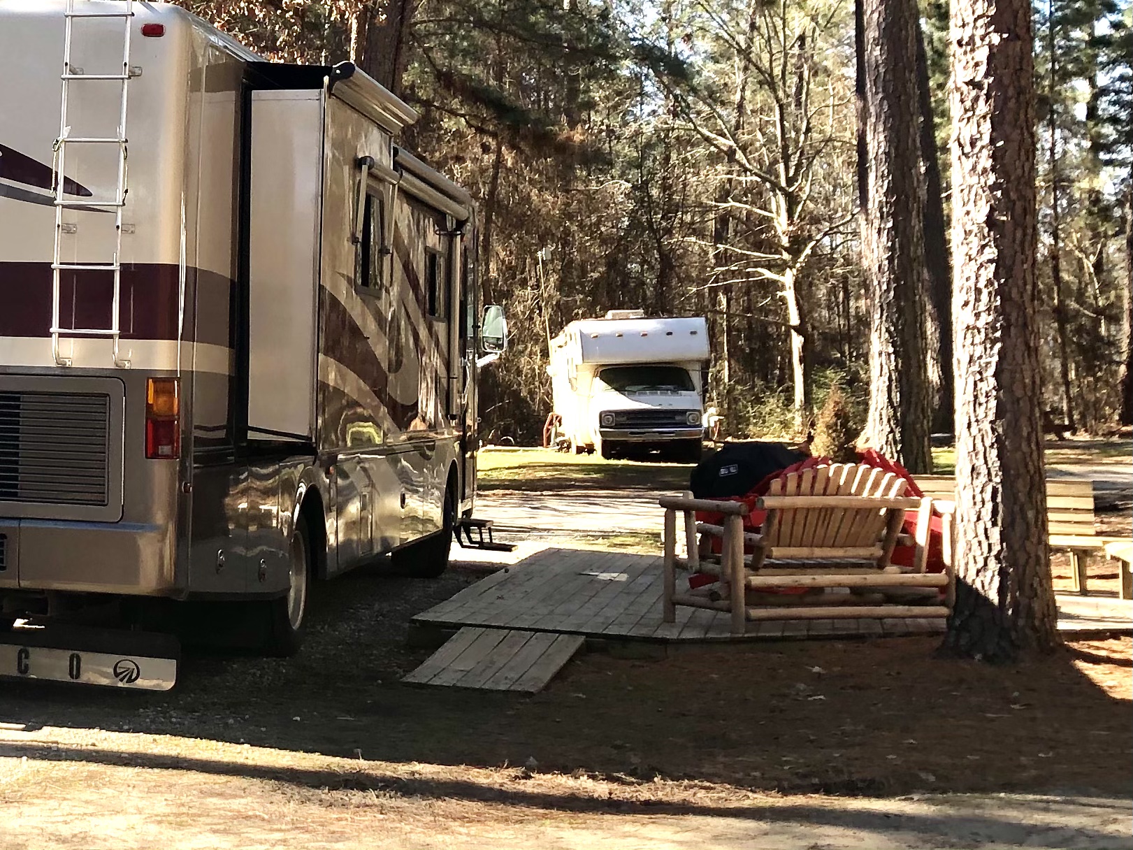 Site 28 deluxe patio site.