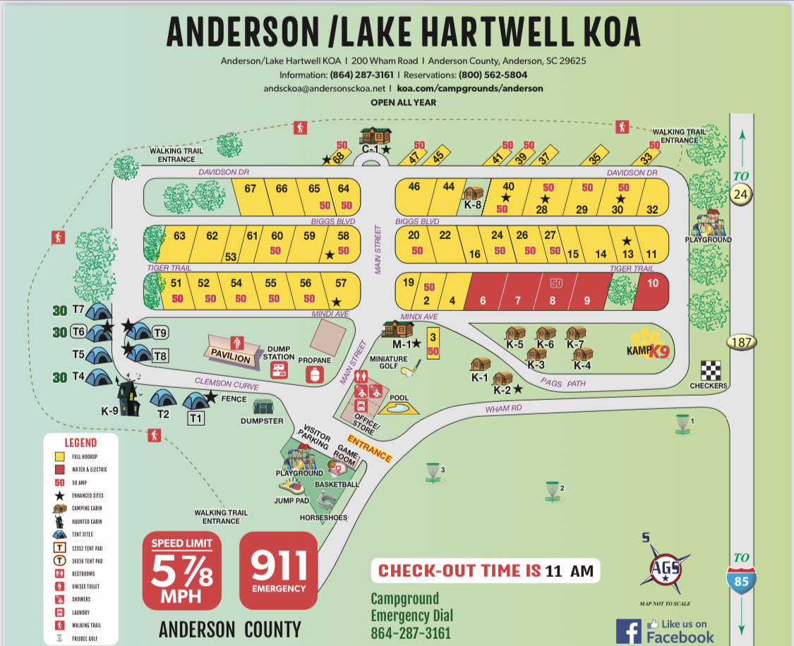 Campground Site Map