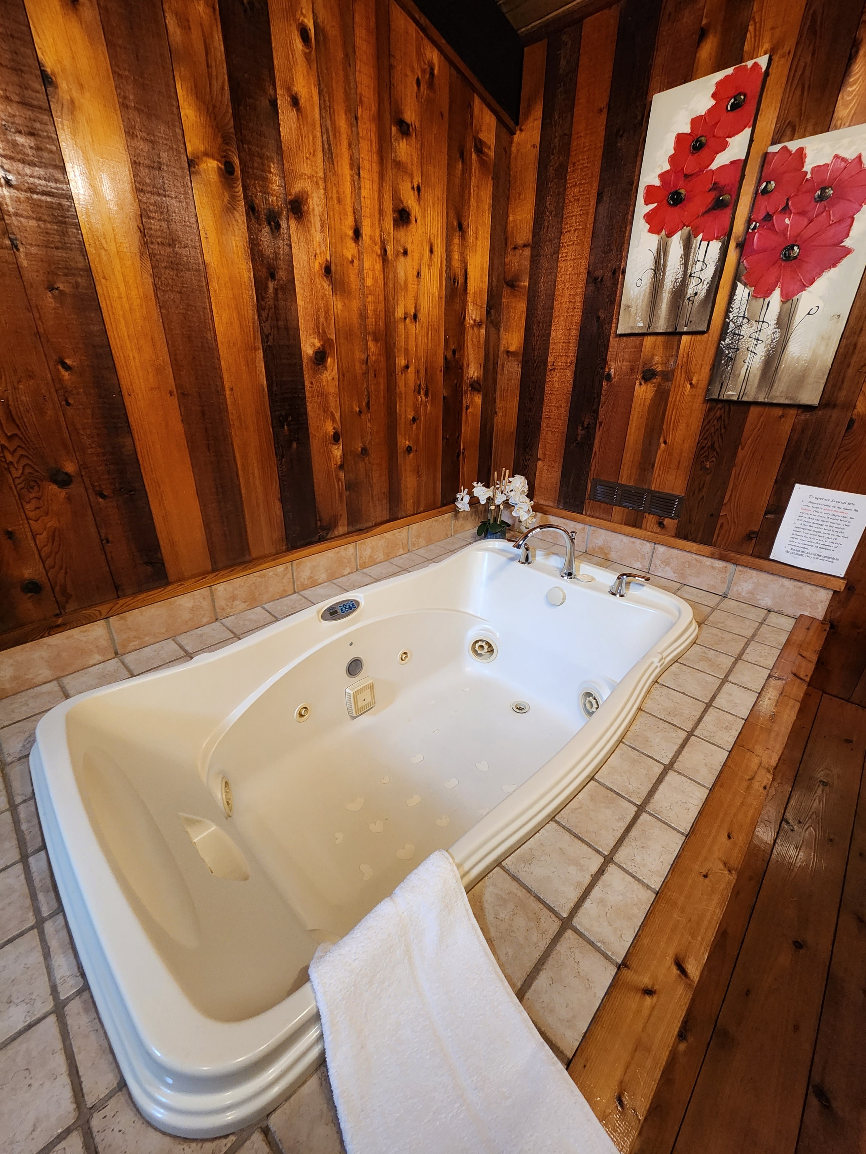 Honeymoon Cabin Jacuzzi