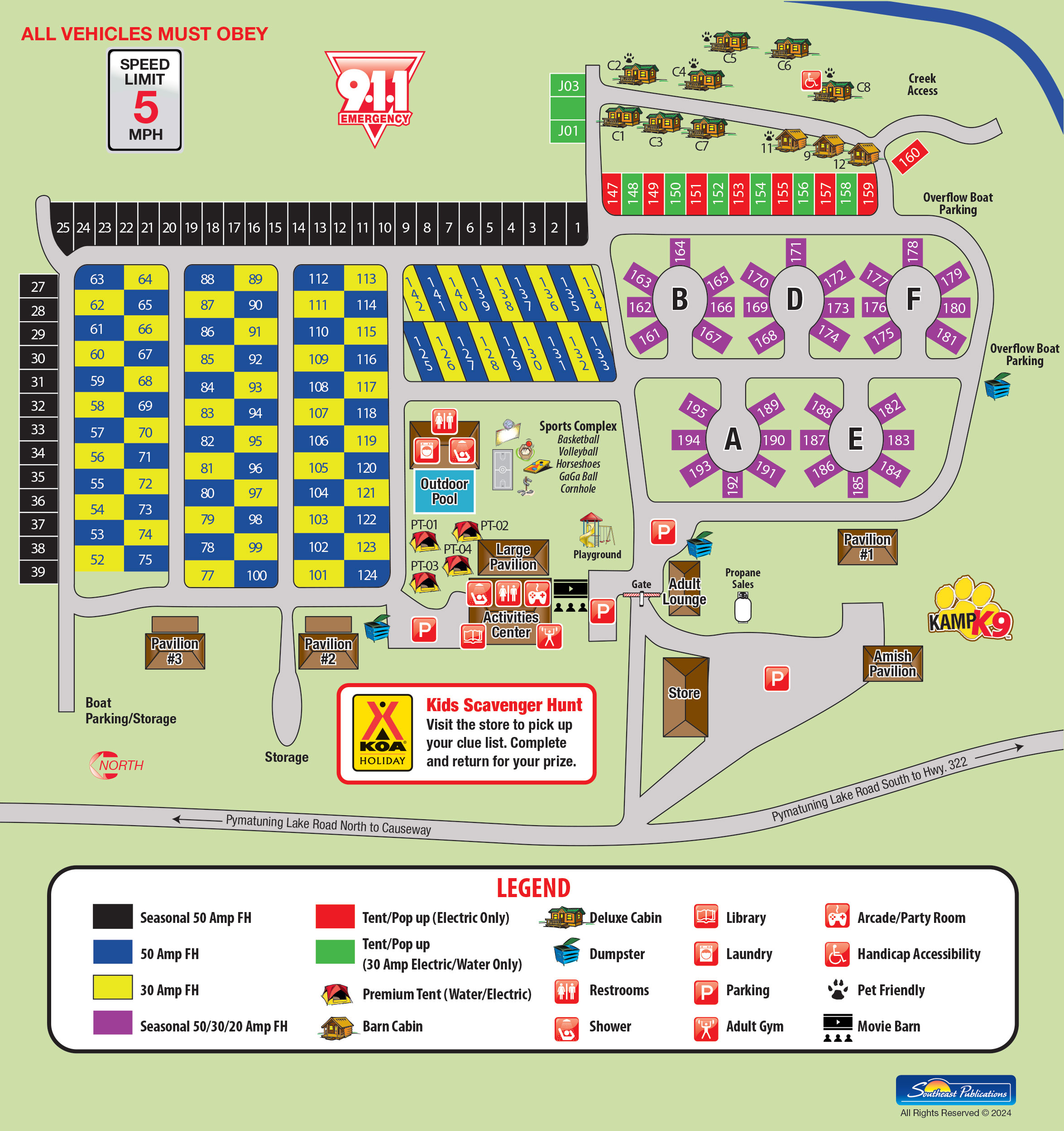 Campground Site Map