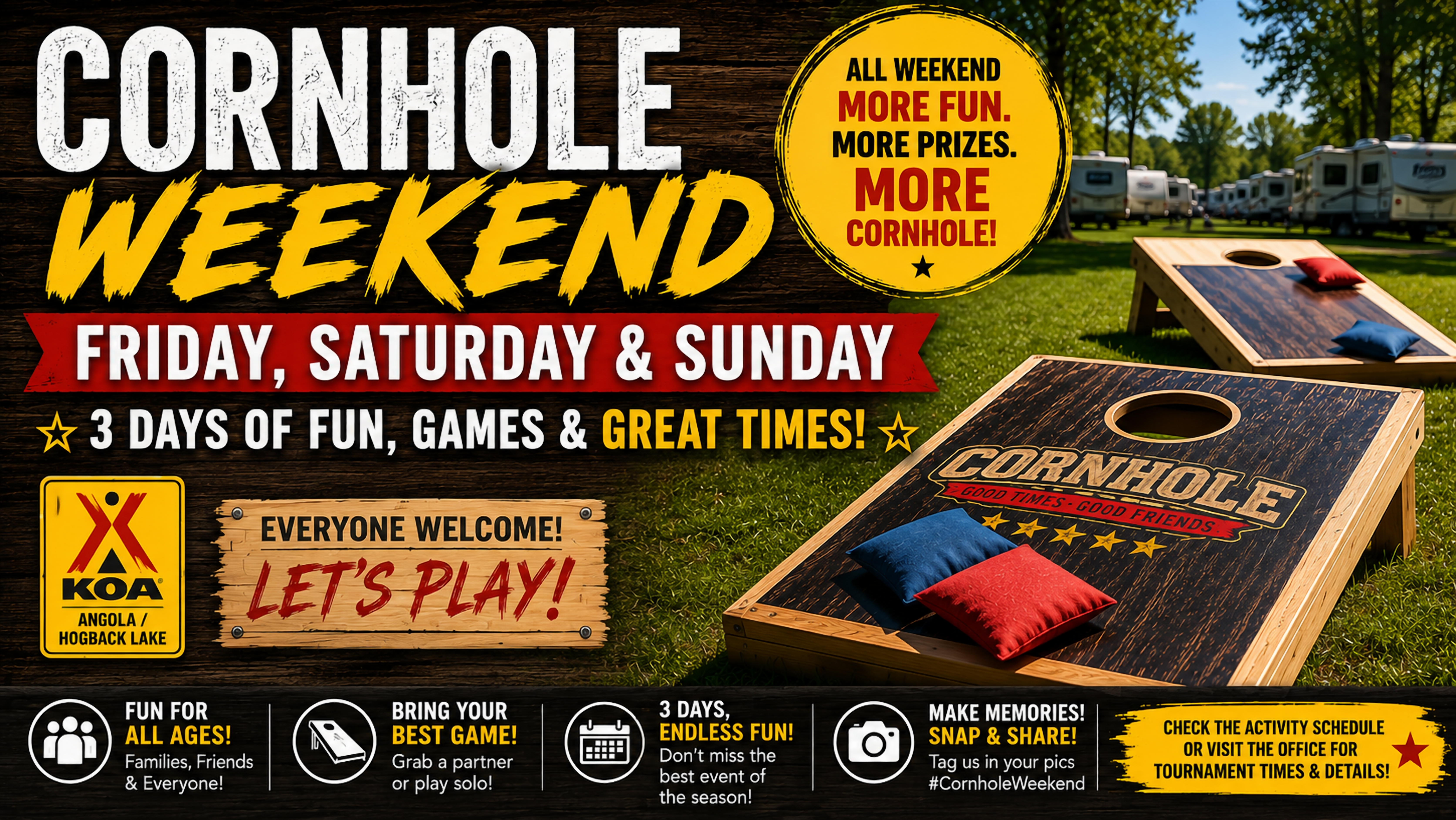CORN CORN CORNHOLE WEEKEND Photo