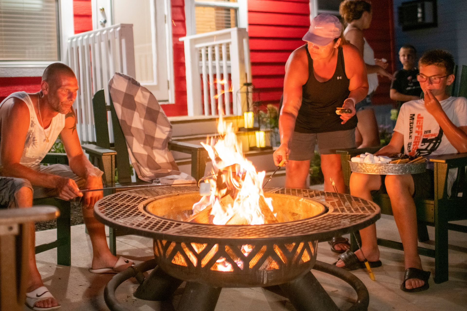 Deluxe Cabin Firepit at Angola