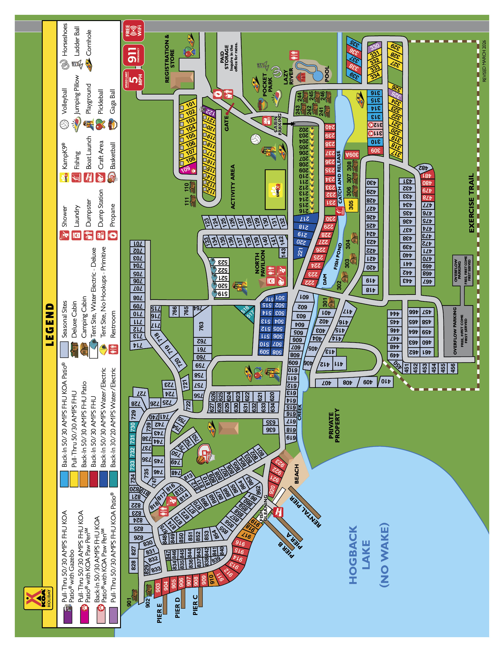 Campground Site Map