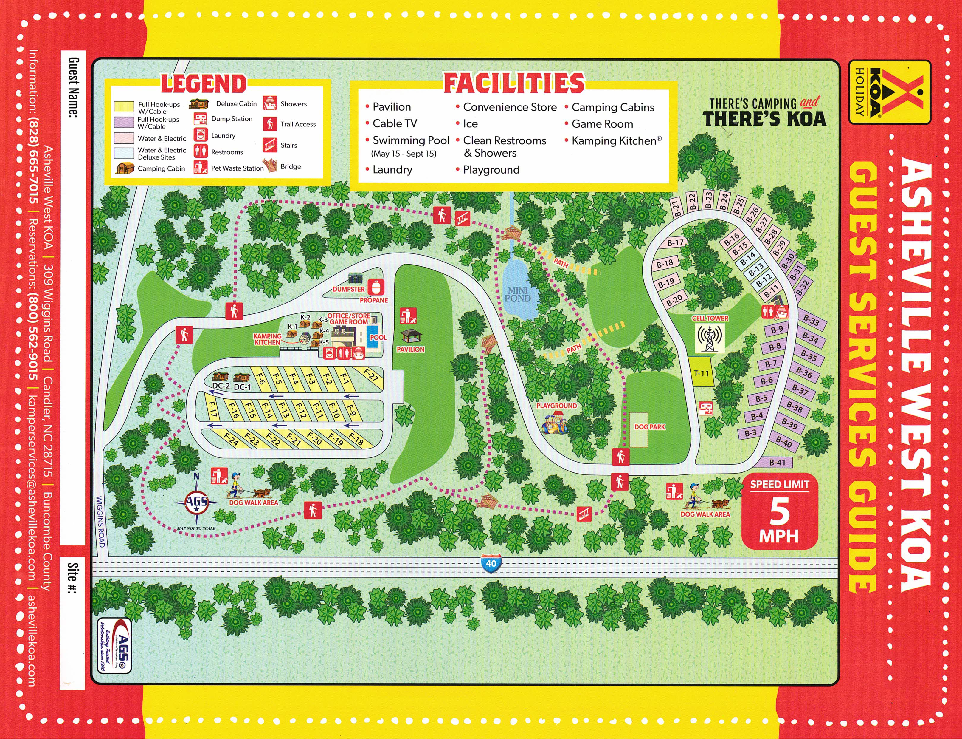 Campground Site Map