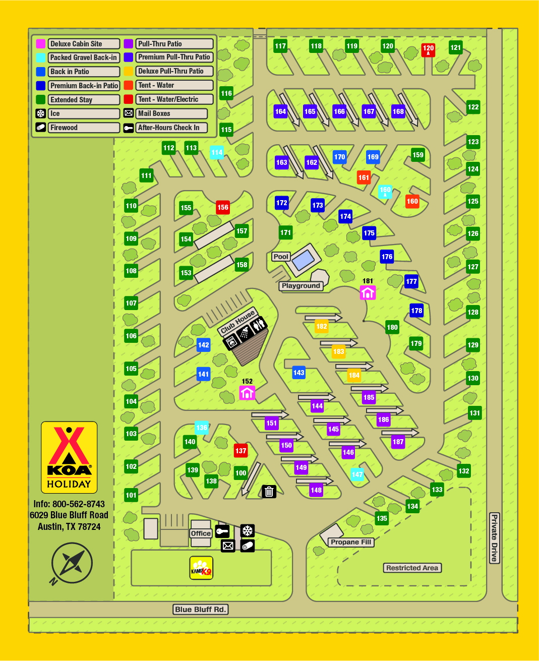 Campground Site Map