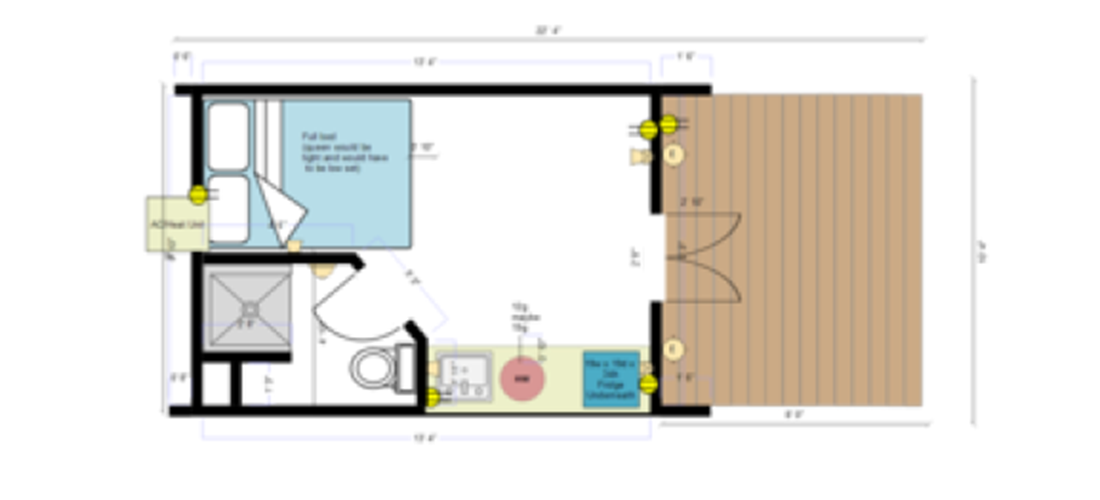 Floorplan of pod