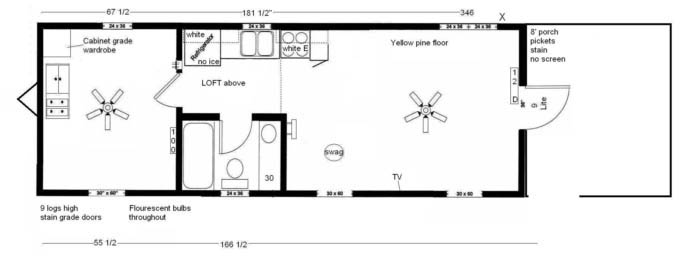 Floor Plan Deluxe Cabins