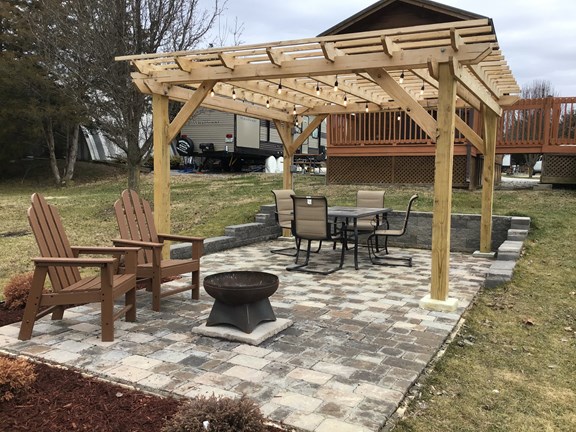Relax on our KOA Patio