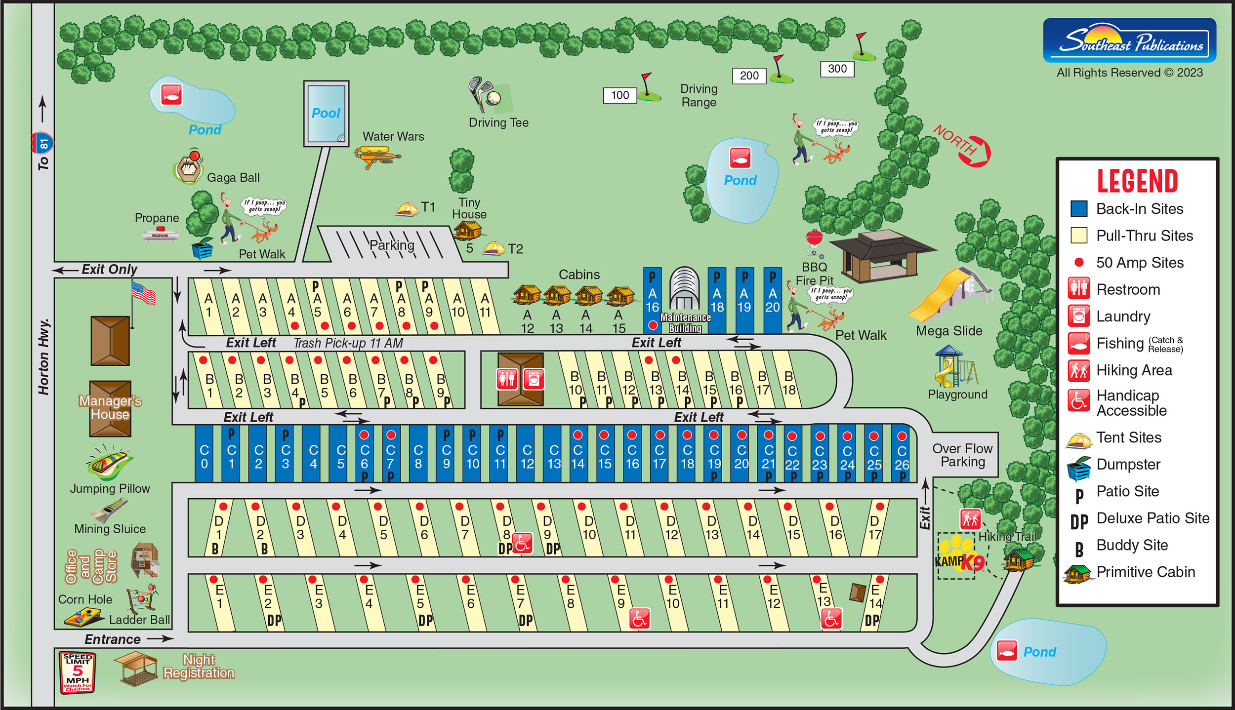 Campground Site Map