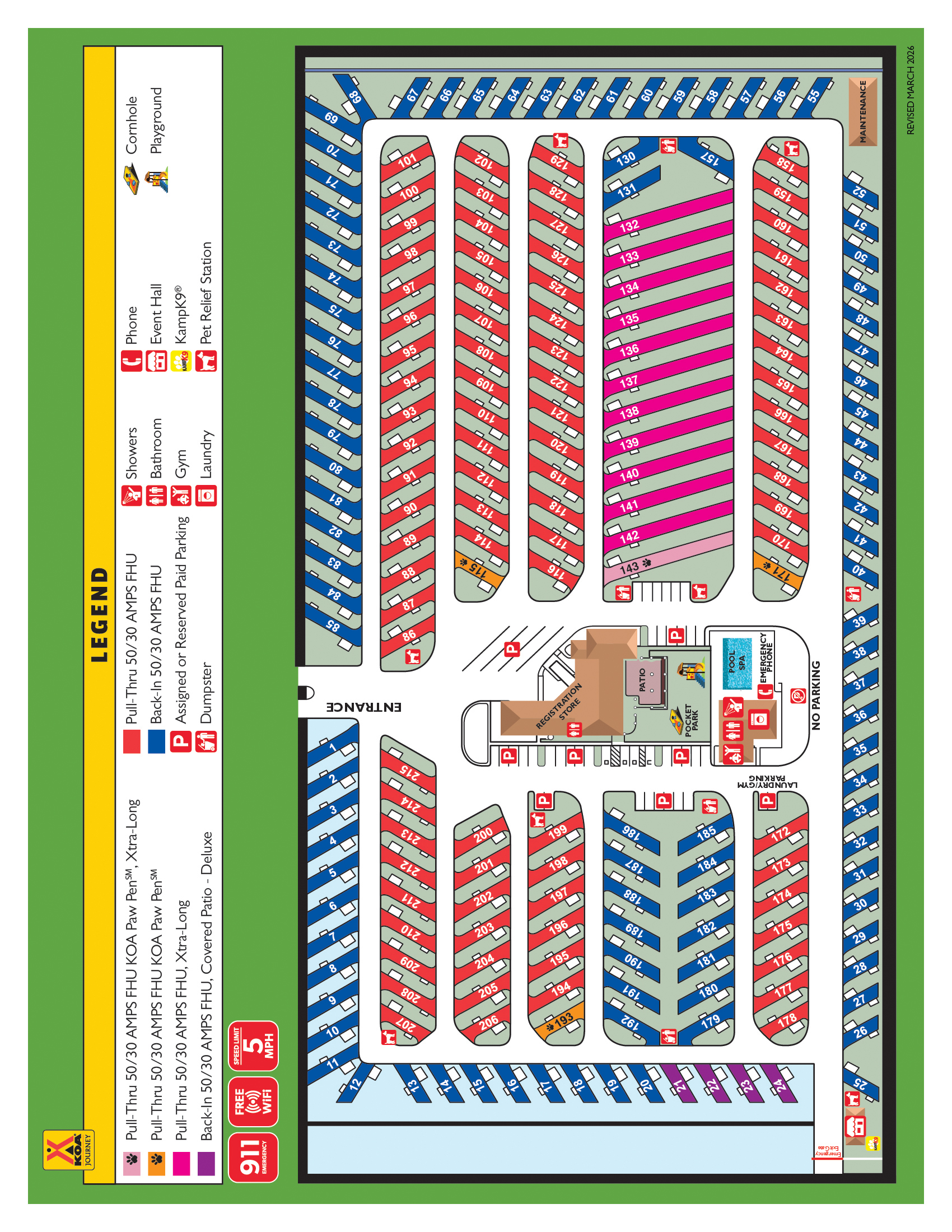 Campground Site Map