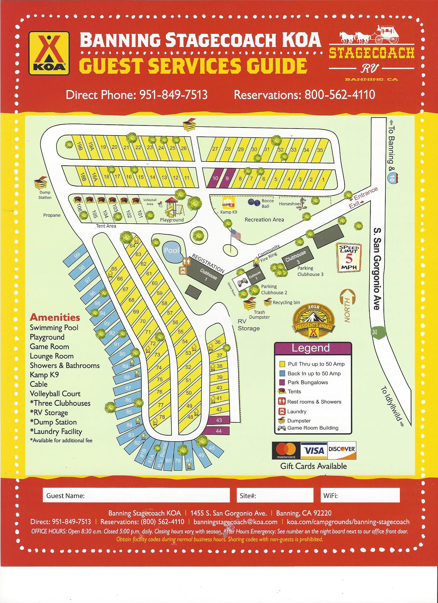 Campground Site Map
