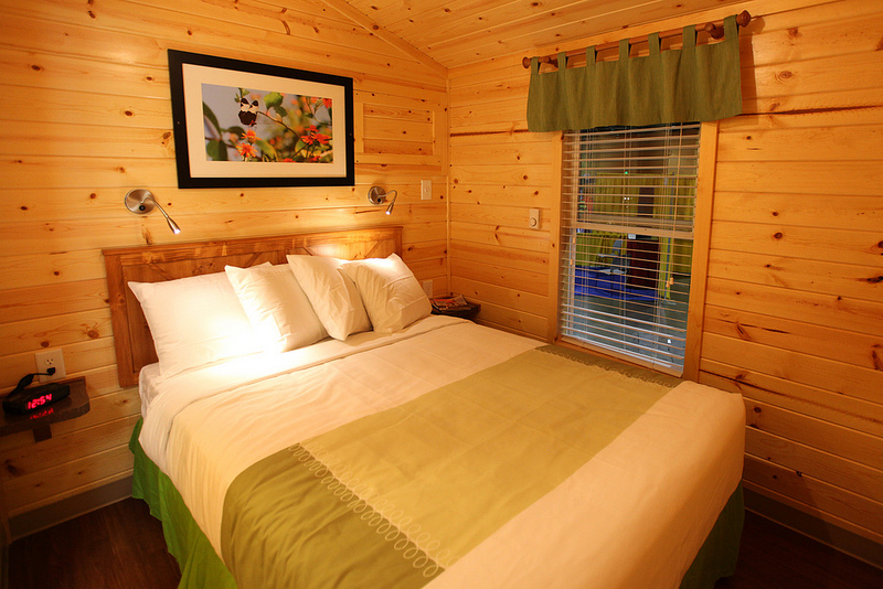 Sleep tight in the private queen bedroom.