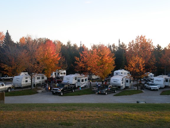 Fall into camping at Barrie KOA Campground