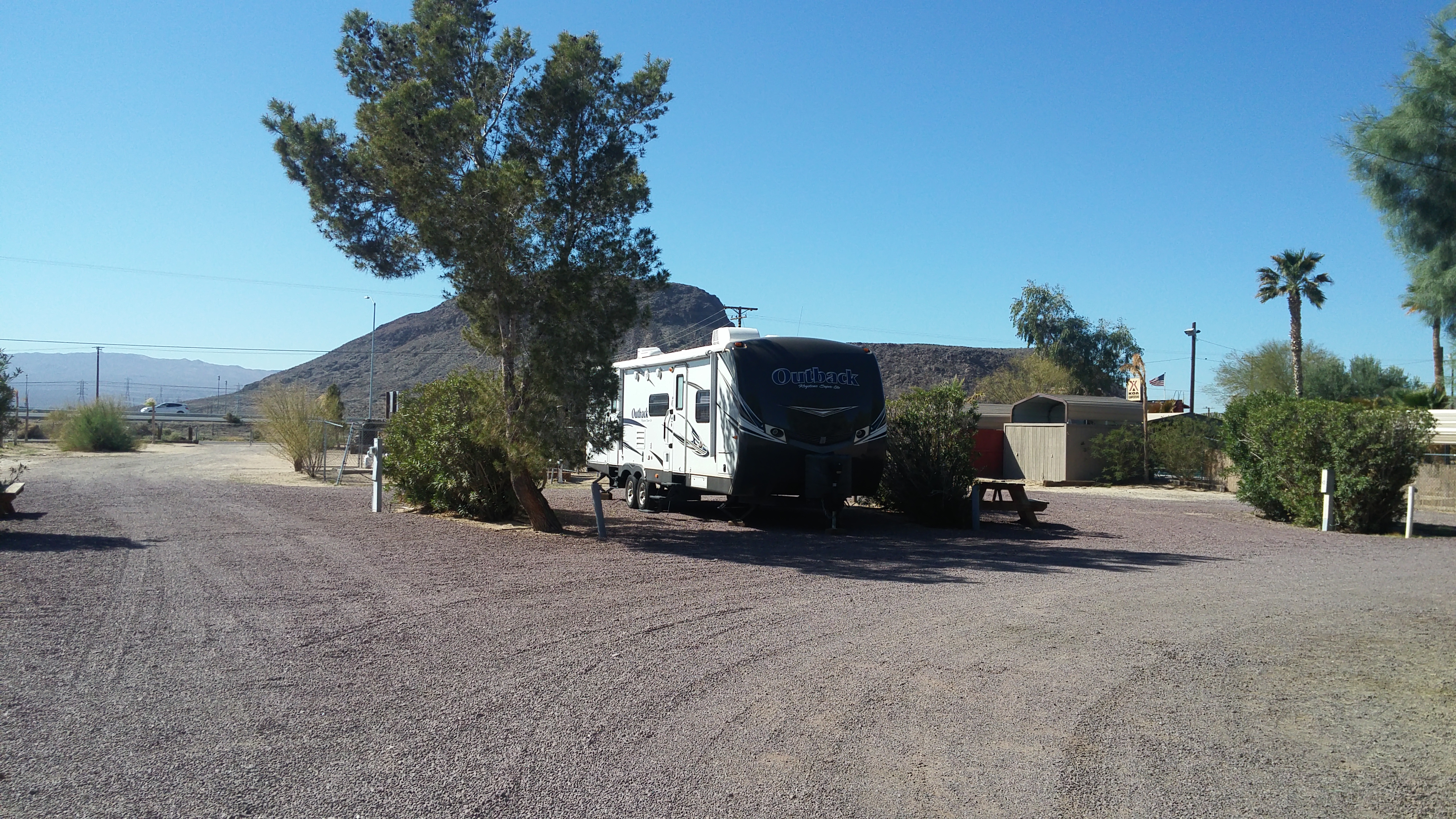 Most are 40' sites, with landscaped screening on either side.