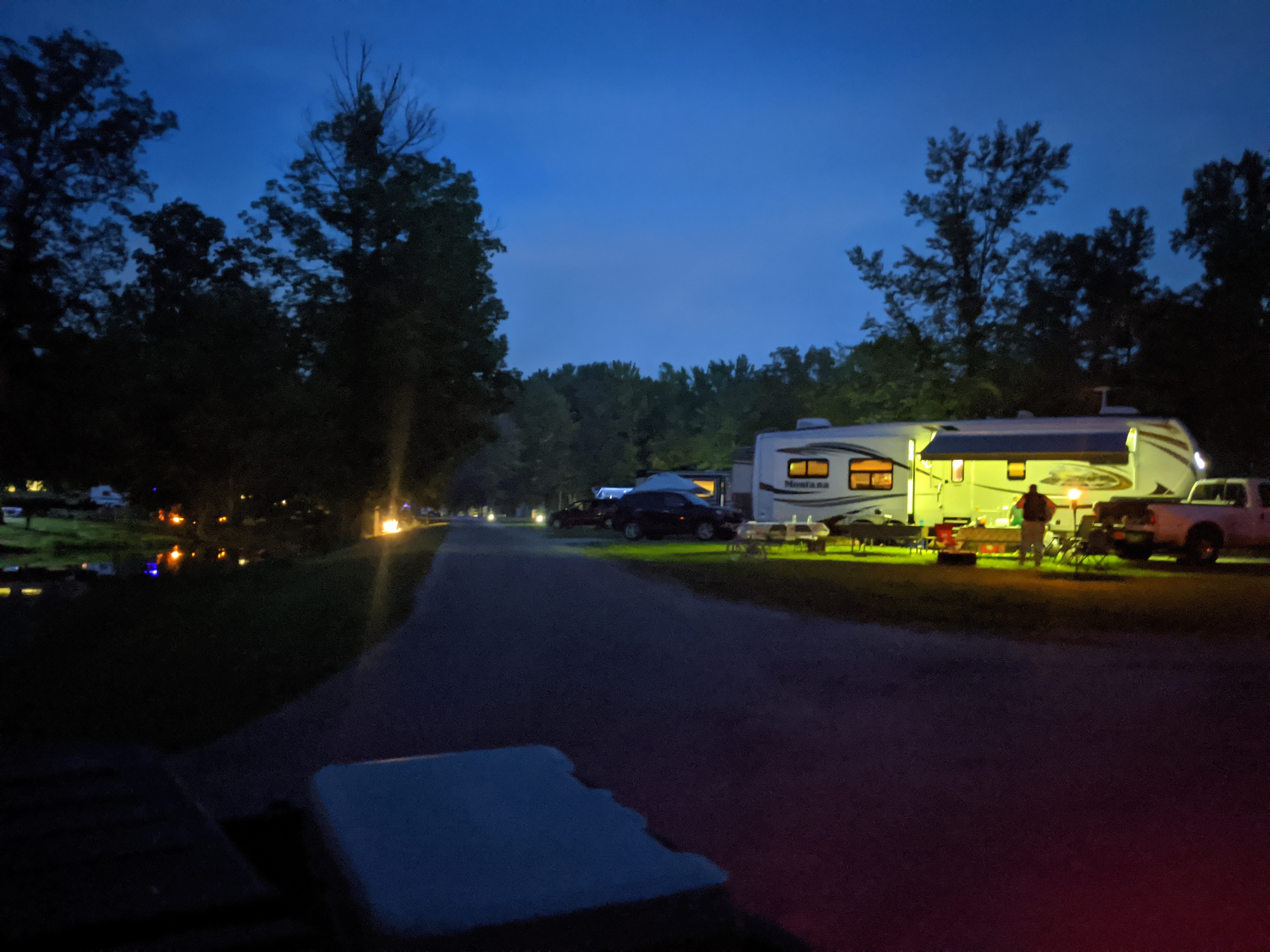 Site 42 at night