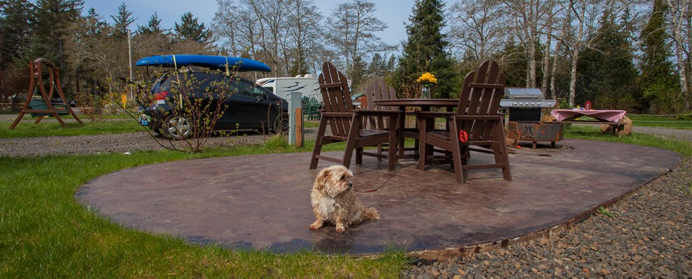 Full Hook up Deluxe Patio Sites
