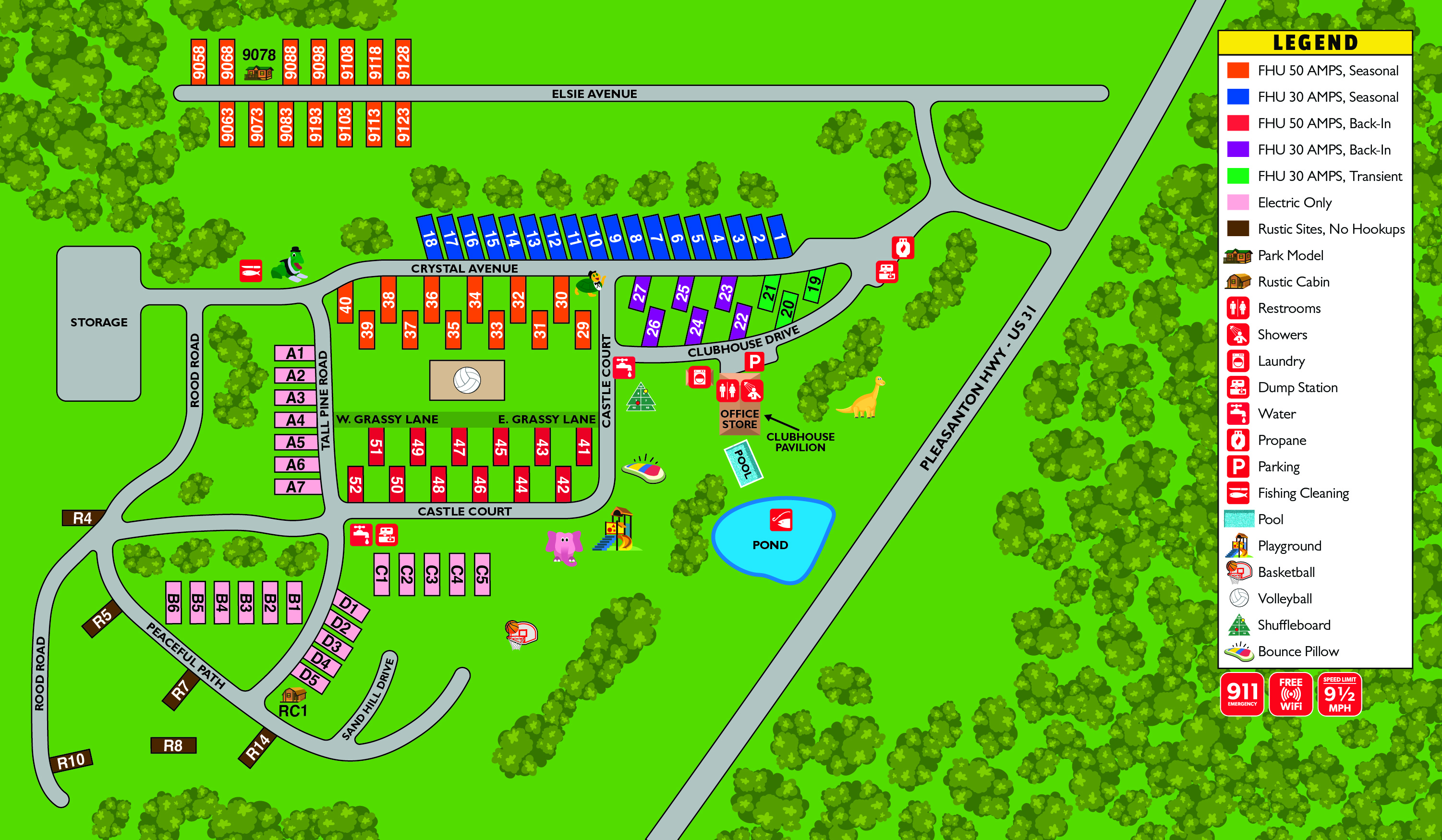 Campground Site Map