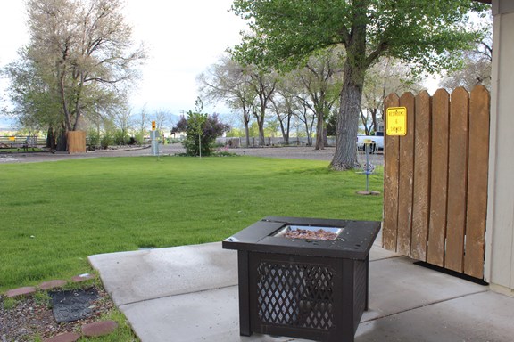 Enjoy your group around our gas fire pit