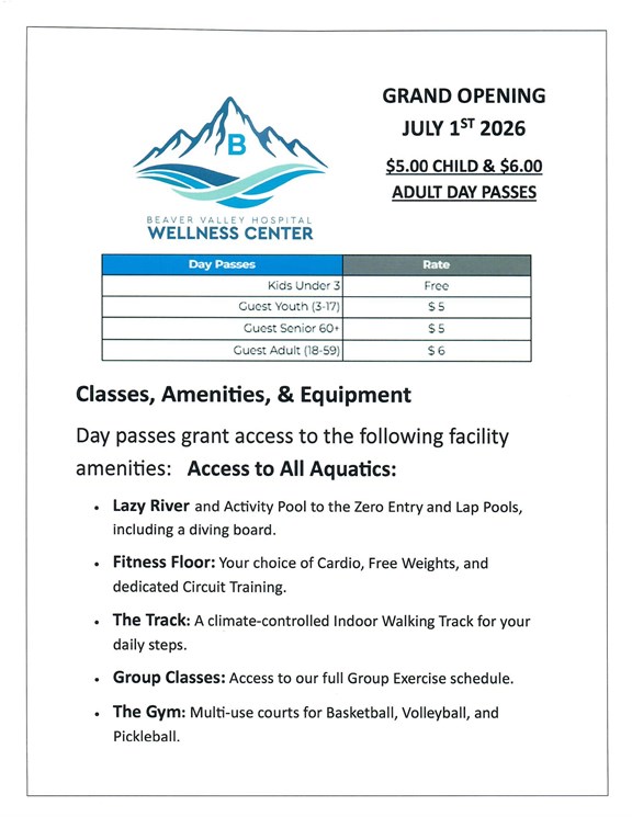 GRAND OPENING BEAVER WELLNESS CENTER
