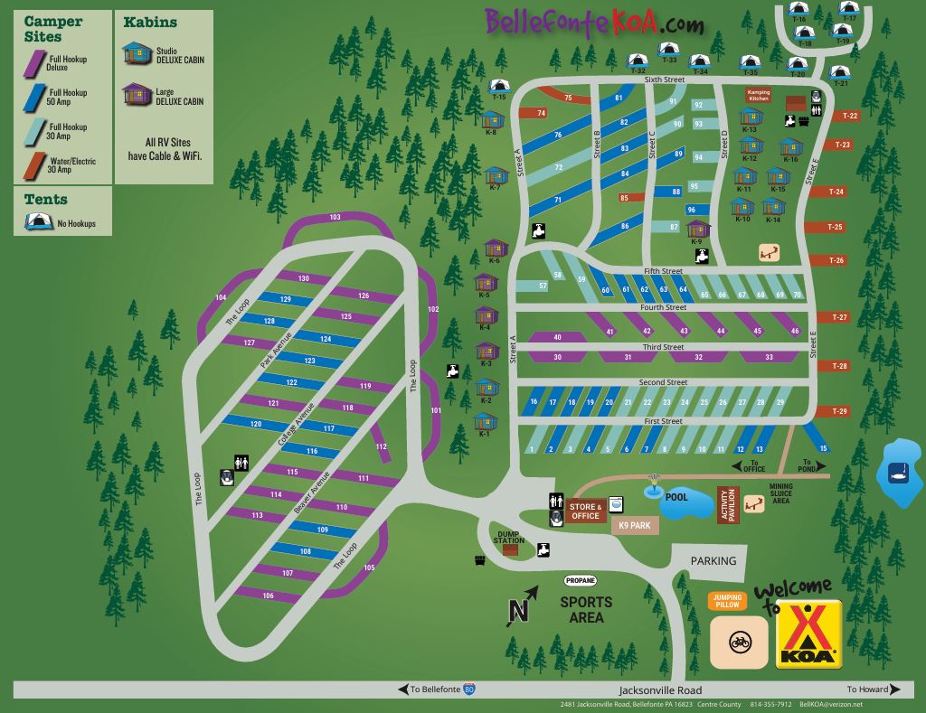 Campground Site Map