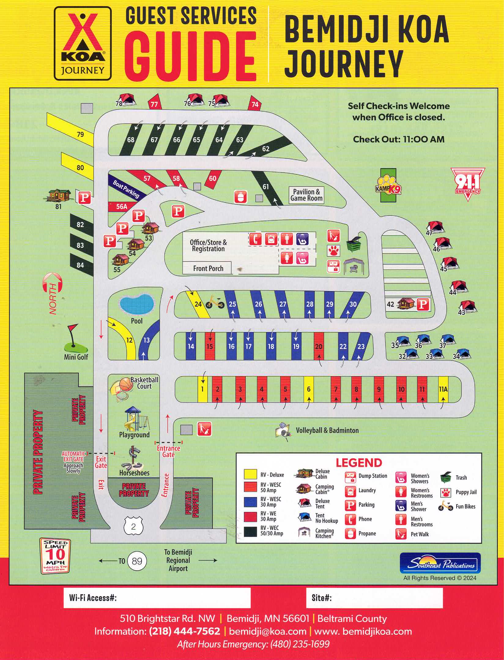 Campground Site Map